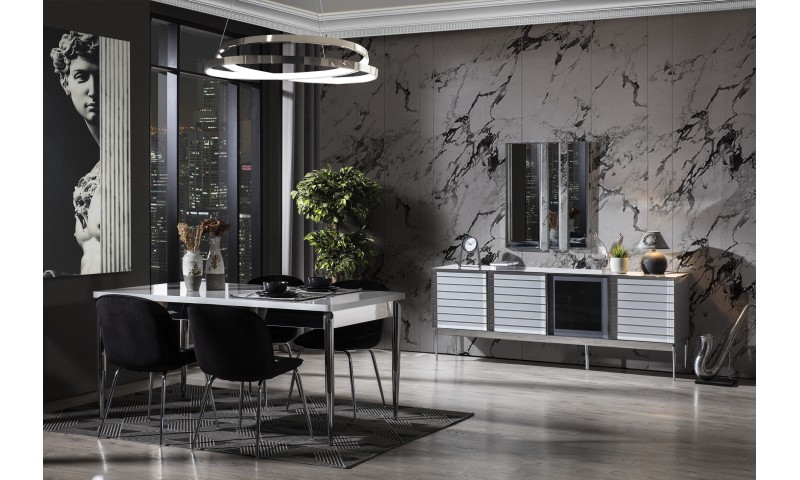 Lion  Yemek Odası (Açık Gri)